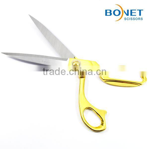 S13003G CE Certificated 10-1/2" professional tailoring stainless steel golden scissors
