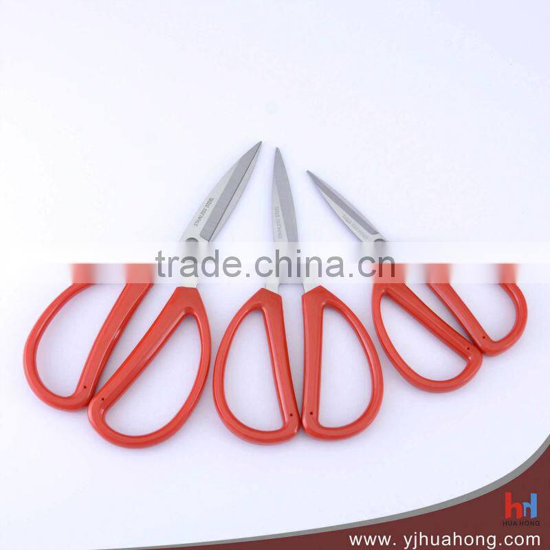 professional plastic handle titanium coating hair cutting barber scissors