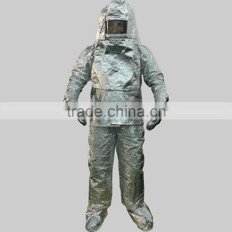 High quality Can proof 1000 degree heat aluminum protective suit