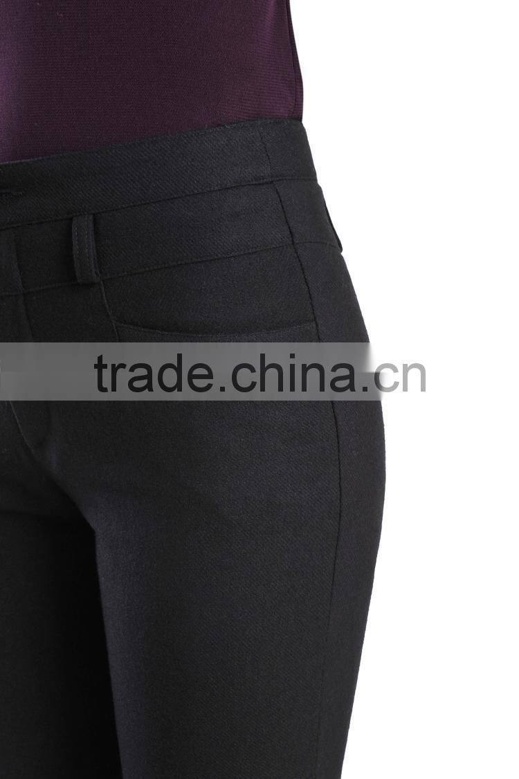 Formal Black Long Loose Lady Dress Pants Office Fashion Suit Pant for Women