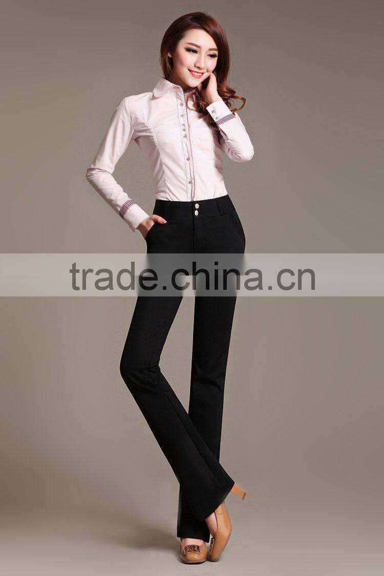 Ladies office pants trousers wholesale slim fit formal pants