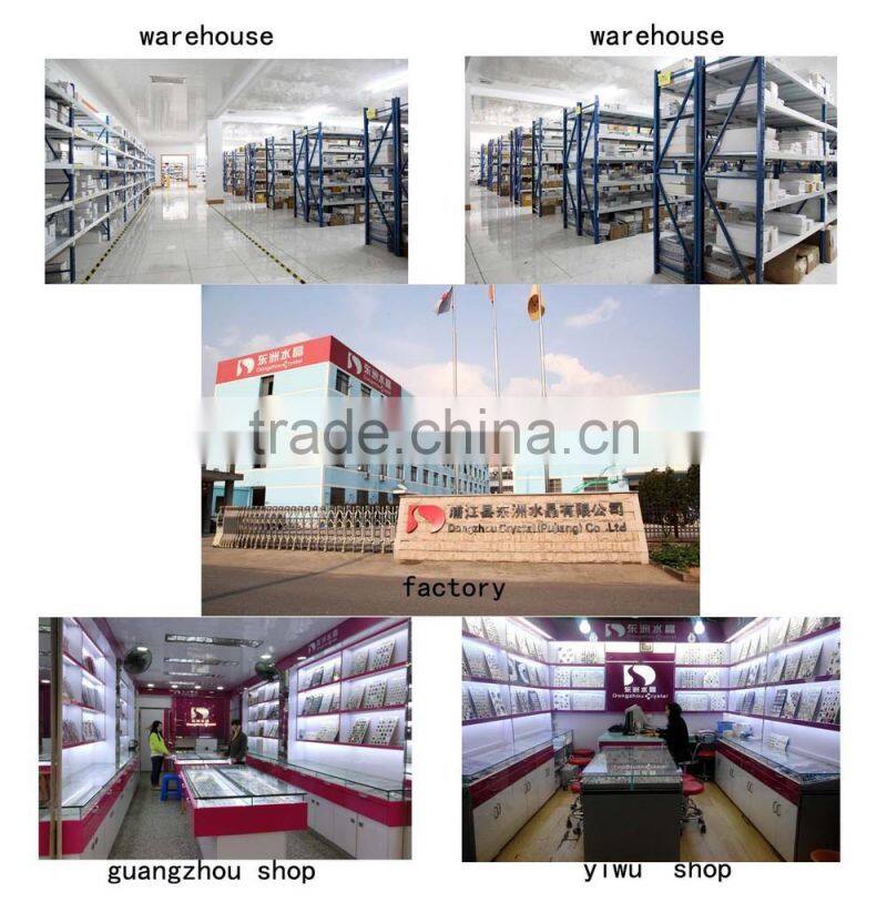 Pujiang factory directly sale pointback Oval crystal beads for graments