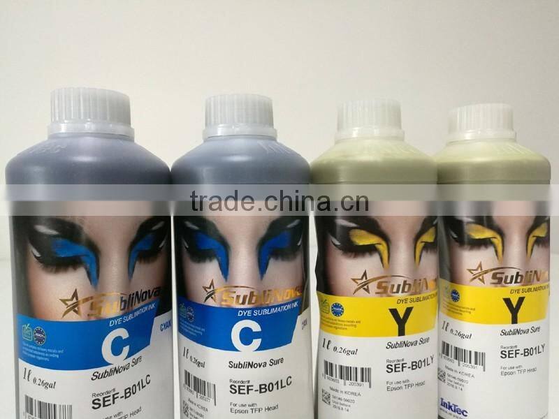 Factory direat supply wholesale price korea subliamtion ink for cotton fabric