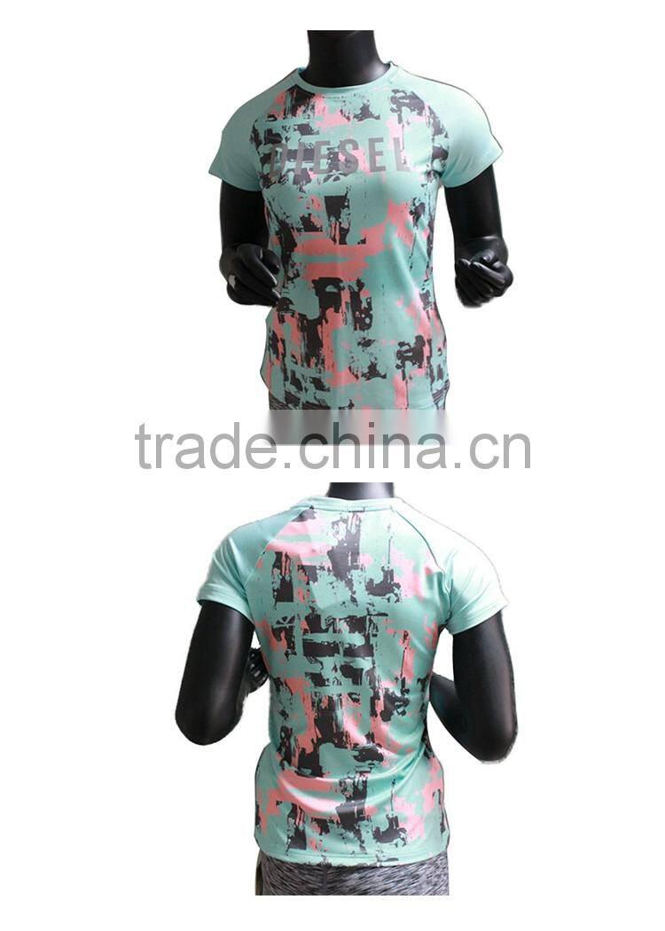 Custom Women Wear Wholesale Breathable Running Custom T Shirt