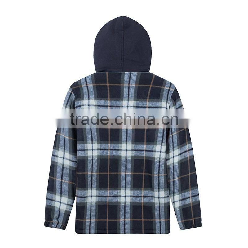 Hot selling cheap plaid wholesale men's clothing winter jacket men