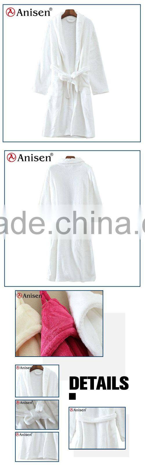new design warm heavy coral fleece bathrobes