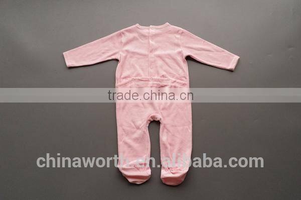 cheapest baby romper girl's velvet foot long sleeve romper