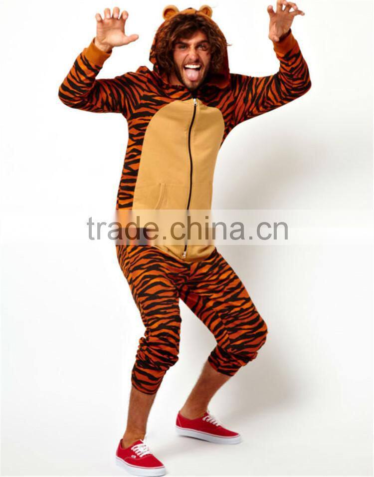 HOYUGO Adult animal tiger pajamas cosplay costume onesie