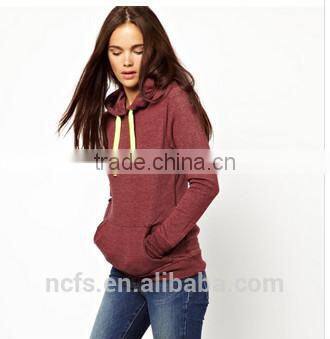 China women's wholesale plain hoodies