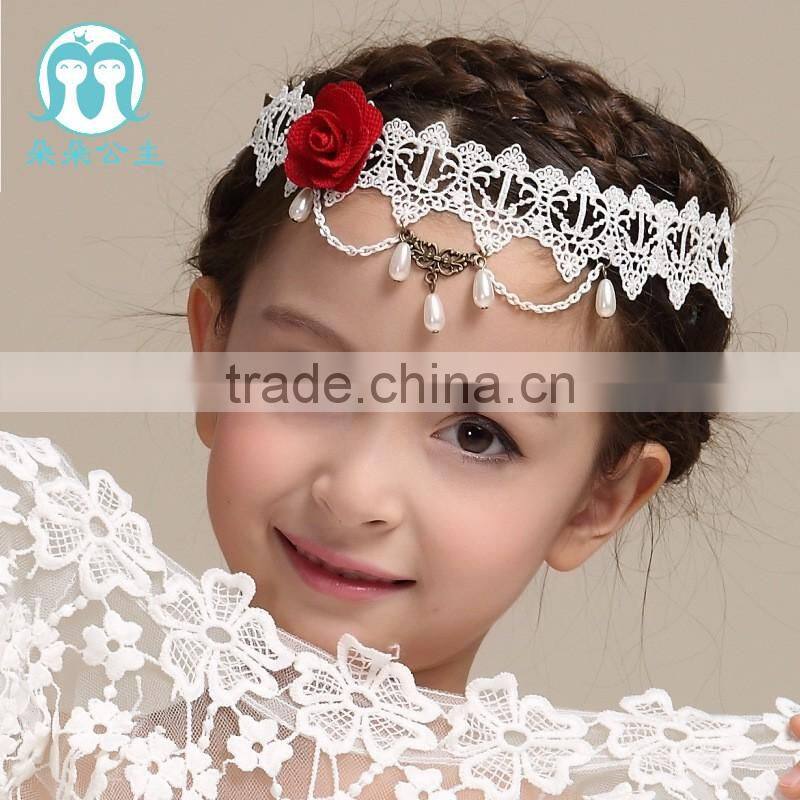 2017 Hot Sale New Arrival Fashion Flower Wedding Hair Accessories Pearl Headdress