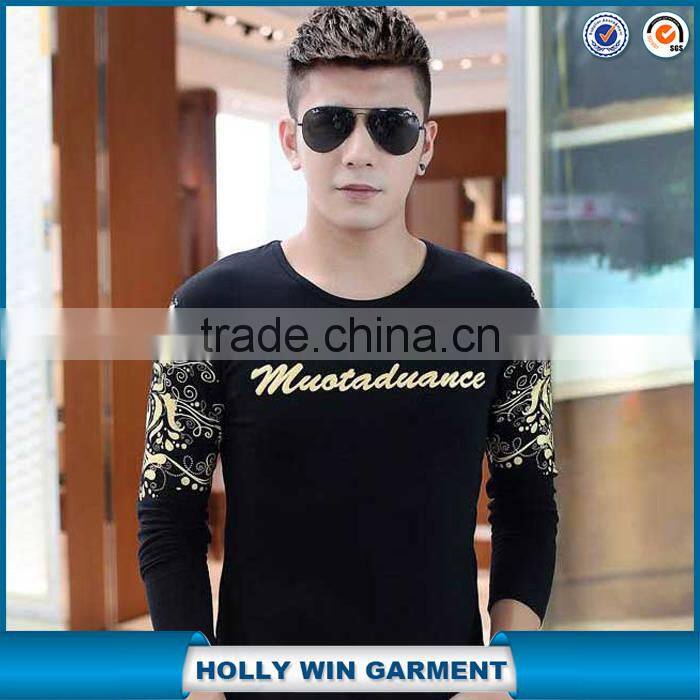 Custom fashion style gold printing sublimation tshirt wholesale