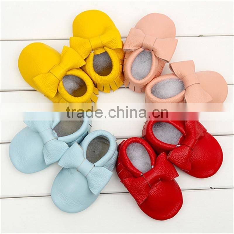 Toddler Infant Newborn Baby Moccasin Shoes Leather Shoes Best Quality
