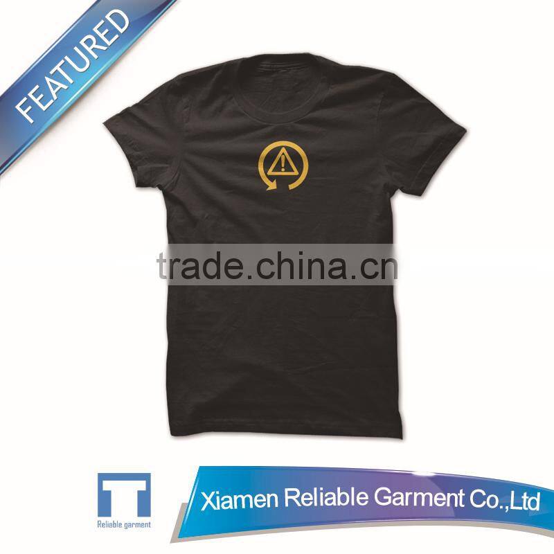 Men office short sleeve running sublimation black t-shirt