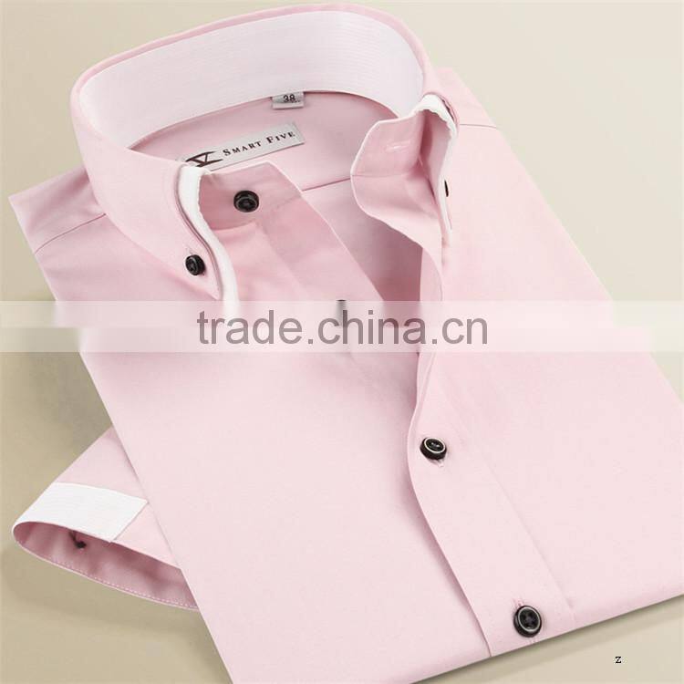 latest brand fashion casual men half sleeve shirts