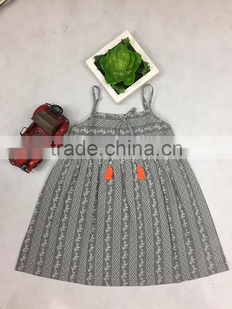 Baby girl summer ethnic dress children wholesale clothing 2-8year