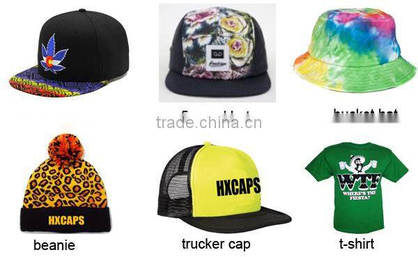 2015 hot design brushstroke custom double brims 5 panel hats with zipper