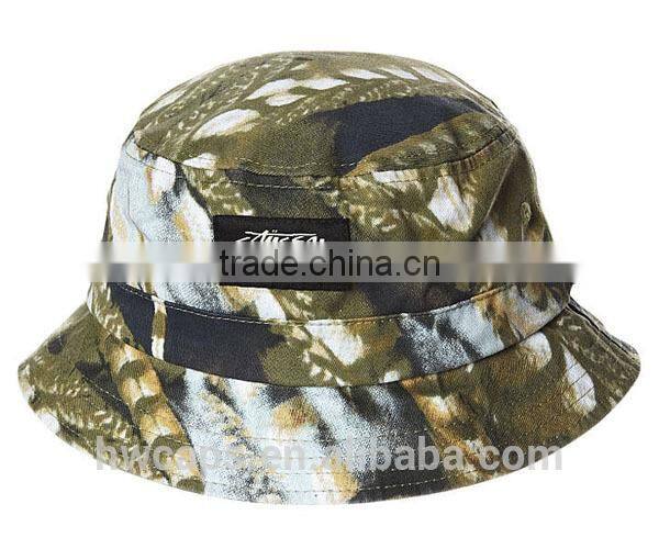 Fashion wholesale custom fisherman camo bucket hat
