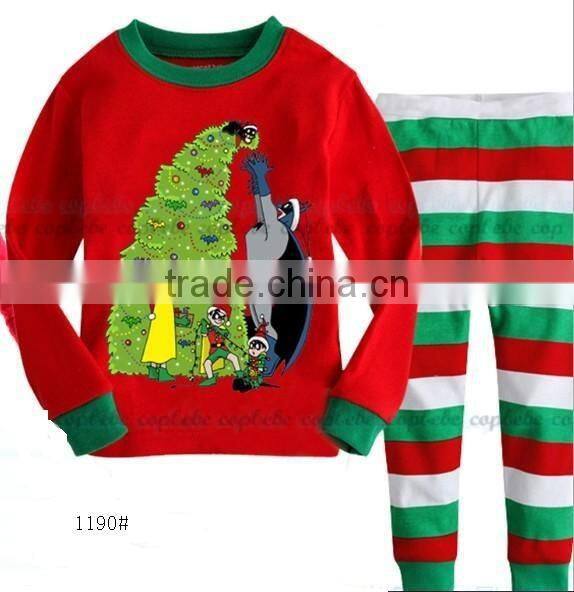 100% cotton Chrismas pajamas,baby Kids Child pyjamas Pijama / Kids Pajamas / Kids Sleepwear
