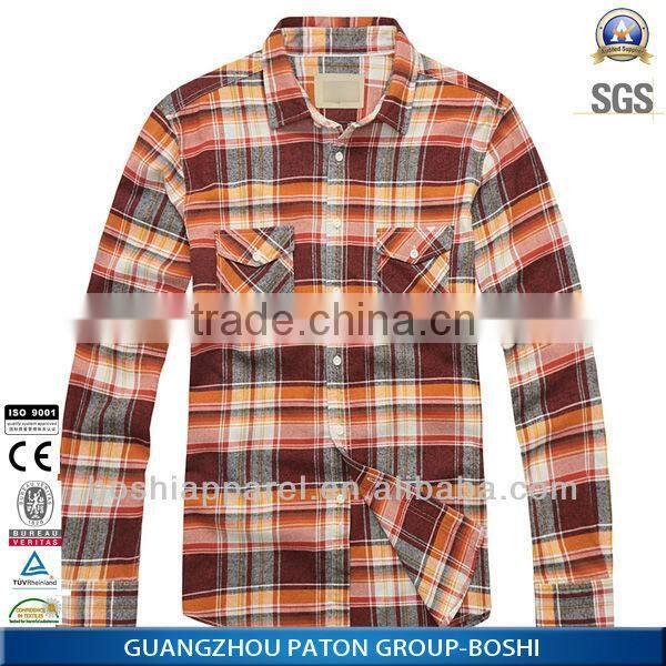 Factory price plain flannel shirts