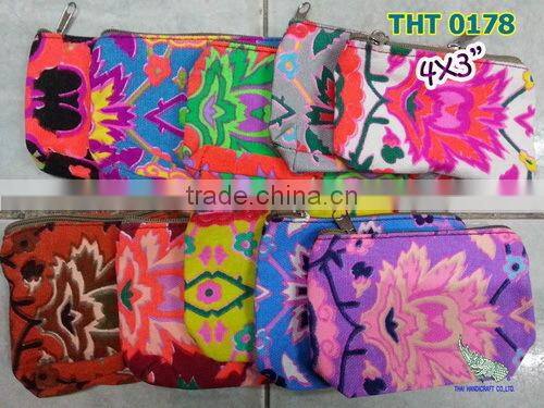 Neon mini coins bag / screen printed.