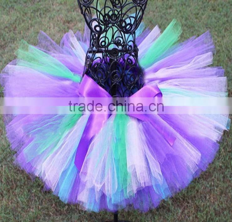 Wholease kids tutu skirts factory directly children tutu rainbow baby girls tutu skirt