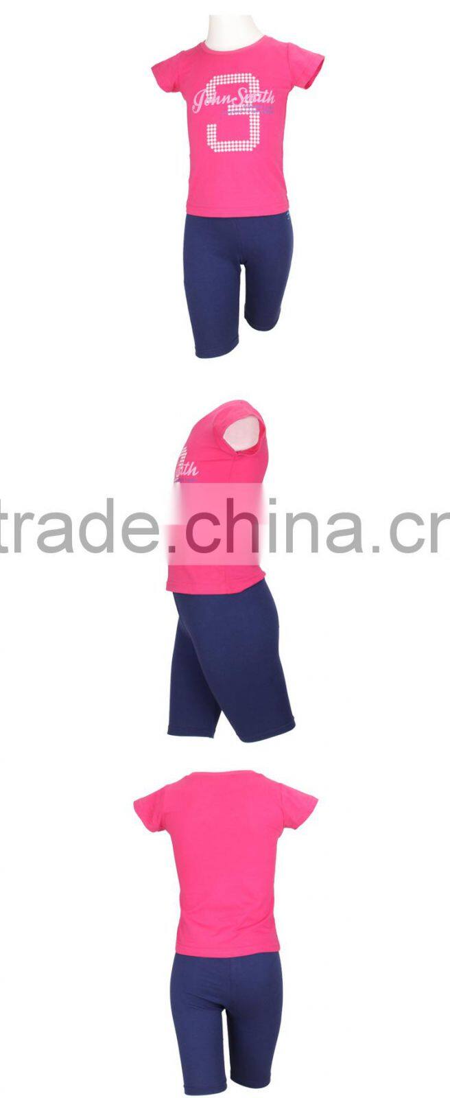 Wholesale T Shirt and Shorts Summer Clothes for Children 2017