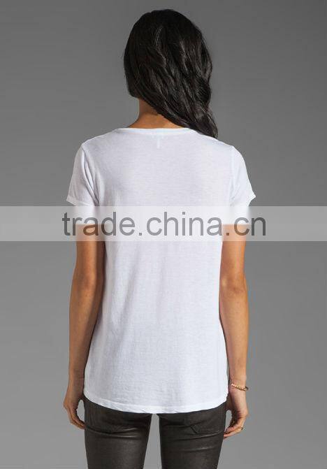 Lightweight Modal Jersey White Tee