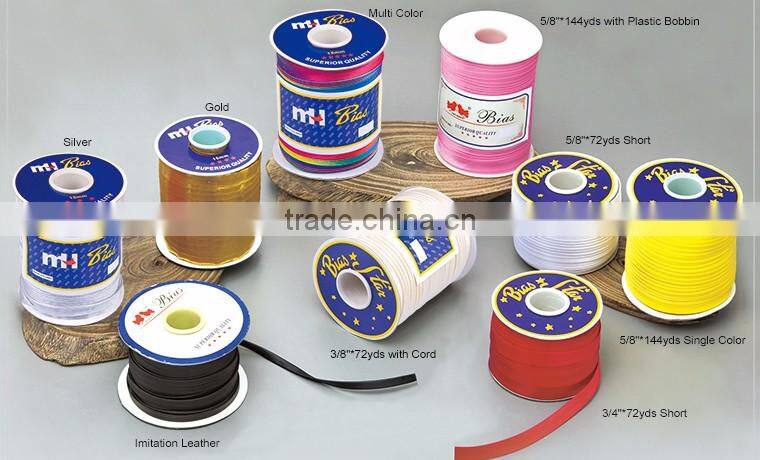 Silver Bias Binding Tape