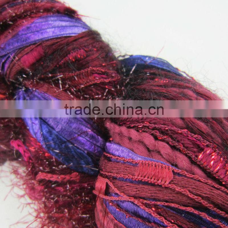 Recycled Sari Silk Ribbon For Knitting & Craft Work