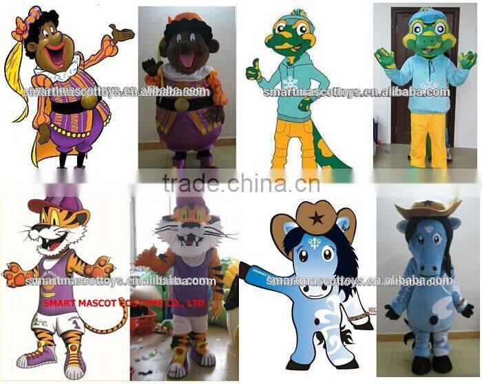 EVA plush material adult dragon costume blue dragon mascot costume