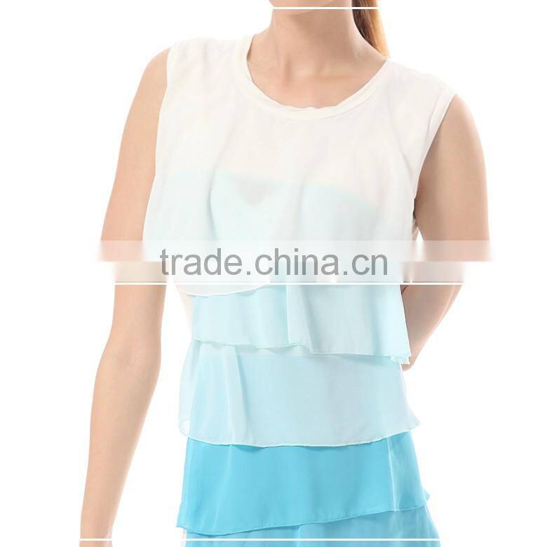comfortable sleeveless light color breastfeeding clothes Wholesale maternity clothes nursing tops