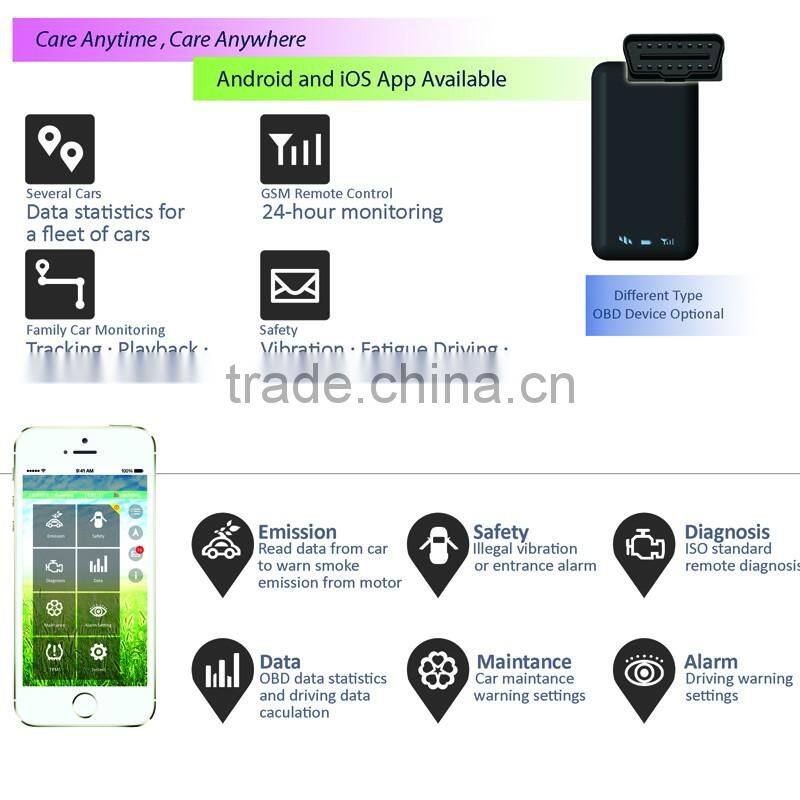 24hours X 365 days Real Time GSM Quad Band Anti-theft Vibration Alarm GSM GPRS Mini GPRS Car Tracker Tracking OBD II