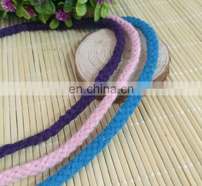 Stock colored 5mm cotton cord for draw cord