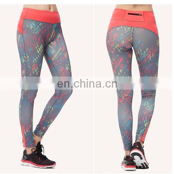 Custom printed gym clothing yoga pants ladies sexi fitness wear