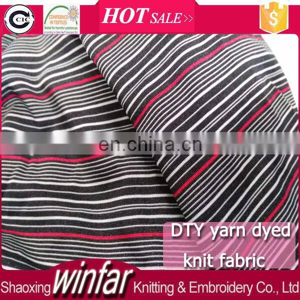 Winfar Textile space dye yarn DTY knit yarn dye fabric for briefs underpants