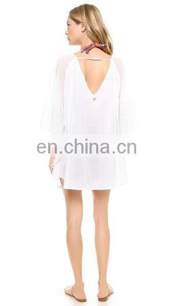 Hot see-though lace sexy woman beach dress kaftan