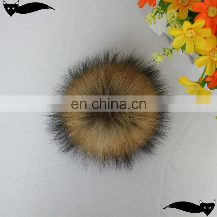 Hot sale natural 11cm raccoon fur ball