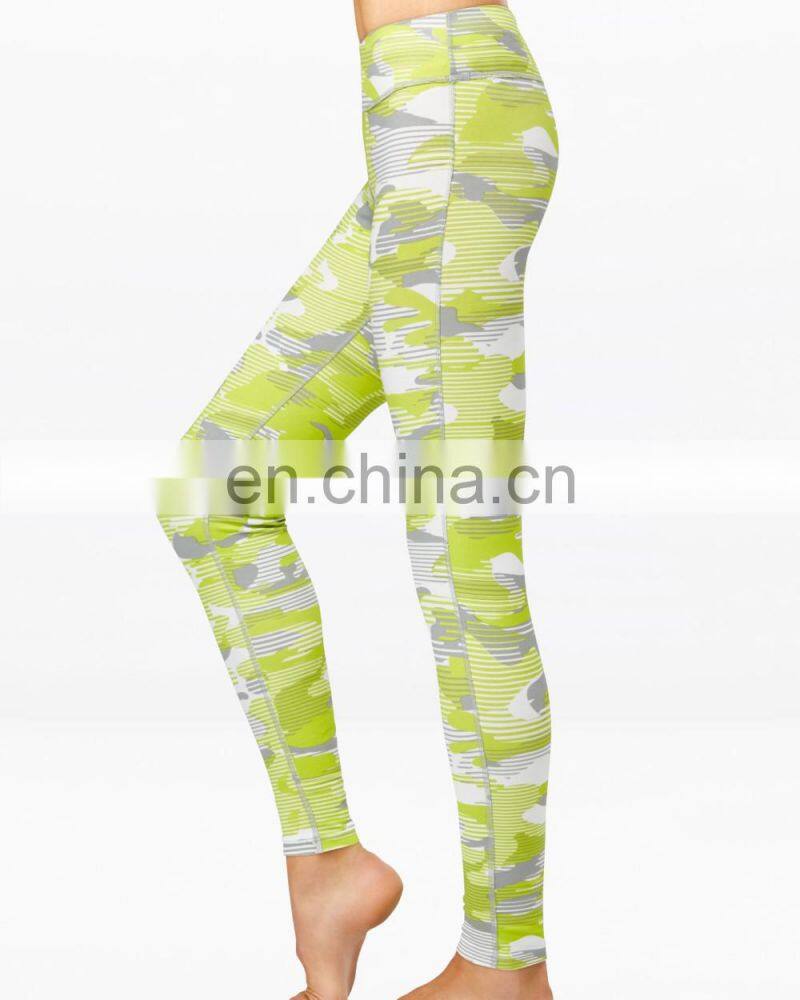 multi color splice printed custom leggings