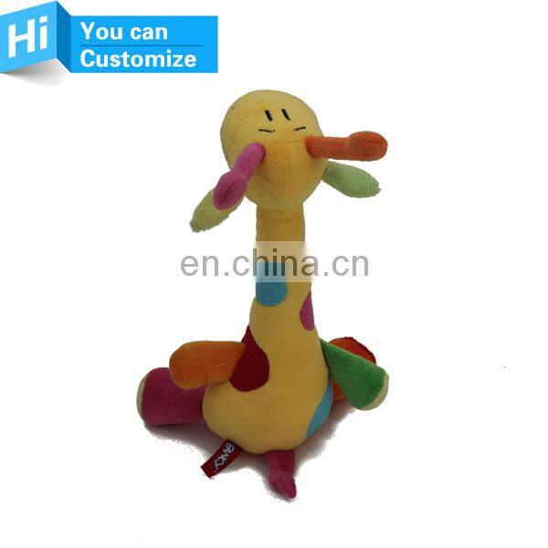 Professional custom soft animal giraffe stuffed plush toy
