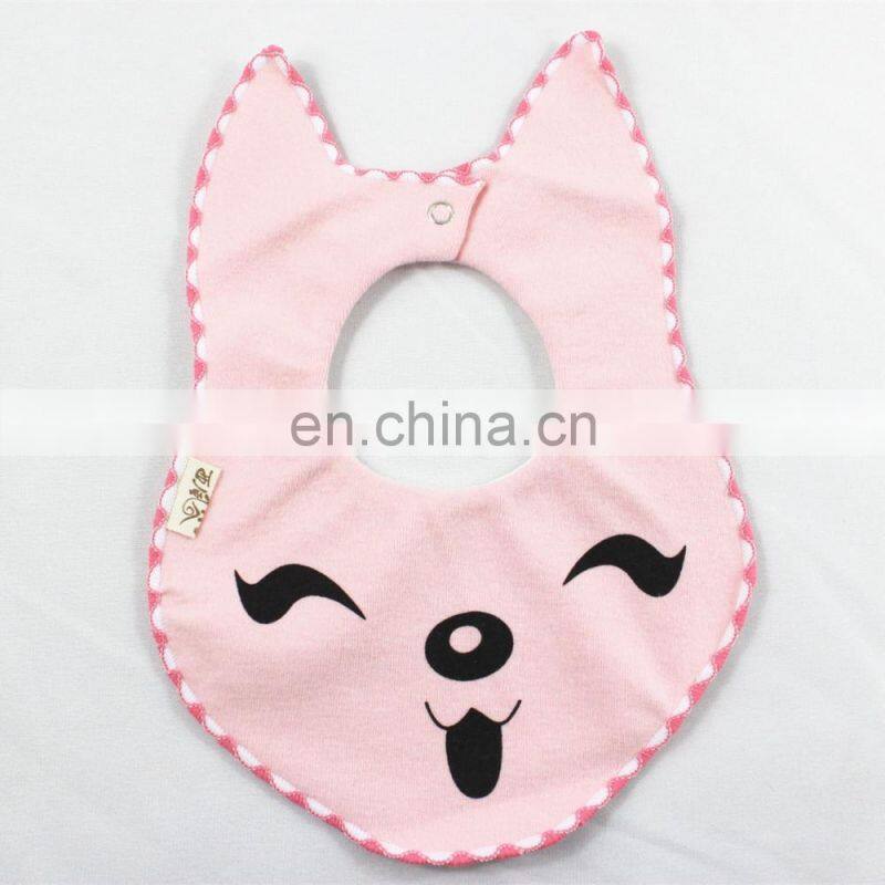 Hot selling soft baby bibi cotton wholesale cartoon baby bandana drool bib