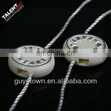 custom private brand garment price swing tag string seal tag