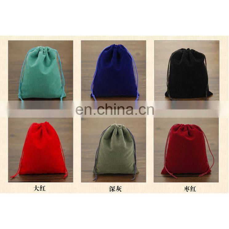 wholesale cheap promotional gift bags jewelry velvet bag pouch custom logo/size/color/printing