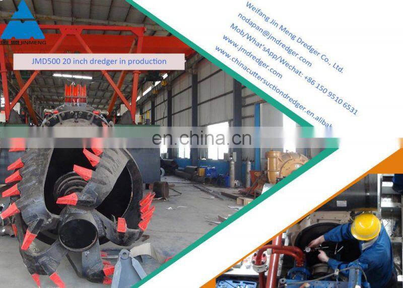 22 inch hydraulic cutter suction sand mining dredger for sand dredging with cutter head for sale