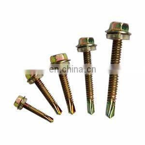 China manufactures stainless steel hex flange head self drilling roofing screw