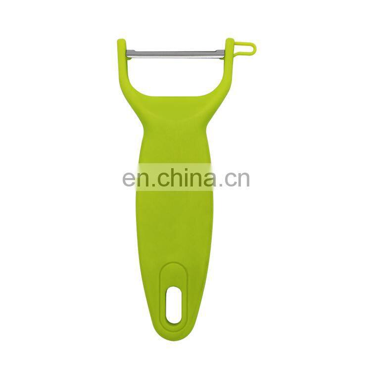 Kitchen Accessory Green Plastic Handle Sharp Blade Vegetable potato Peeler