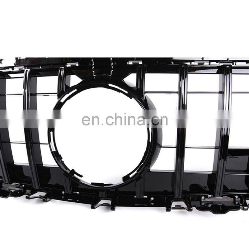 Black Front Grille Grill W/Camera 2019- For Mercedes-Benz W257 C257CLS400 CLS450 CLS53 AMG