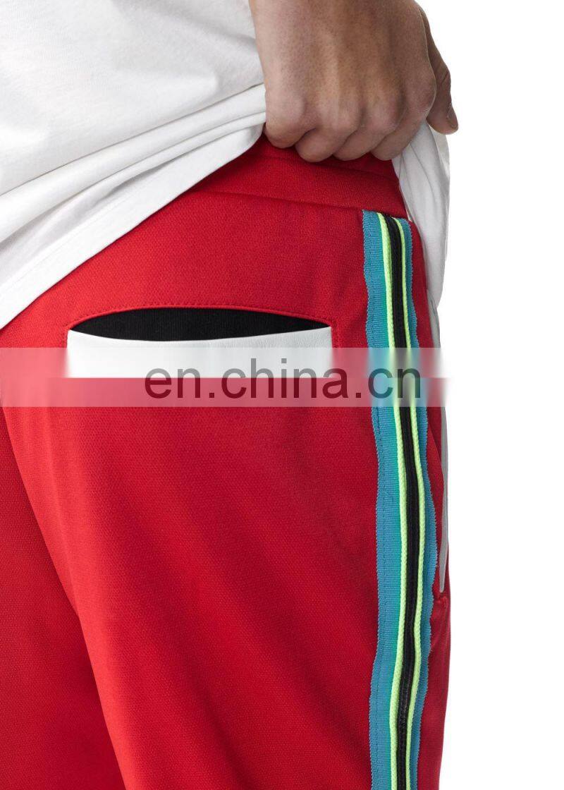 DiZNEW Red Wholesale streetwear blank cargo custom Black track pants