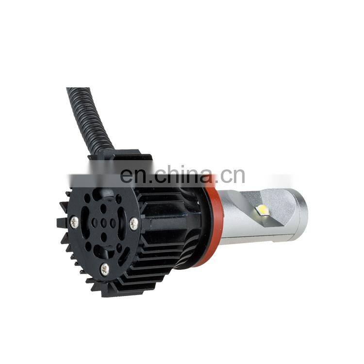 34V H8 led bulb vehicle headlight aluminum conversion lighting kit alloy hollow head lamp