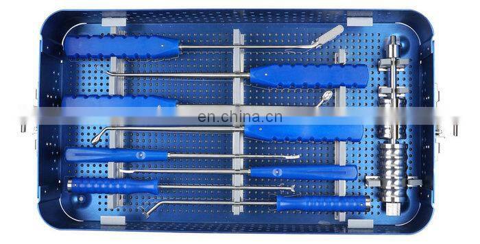 Factory Price Orthopedic Surgical Instruments TLIF PEEK Cage Instrument Set Spine Surgery Implants Peek Spinal Cage