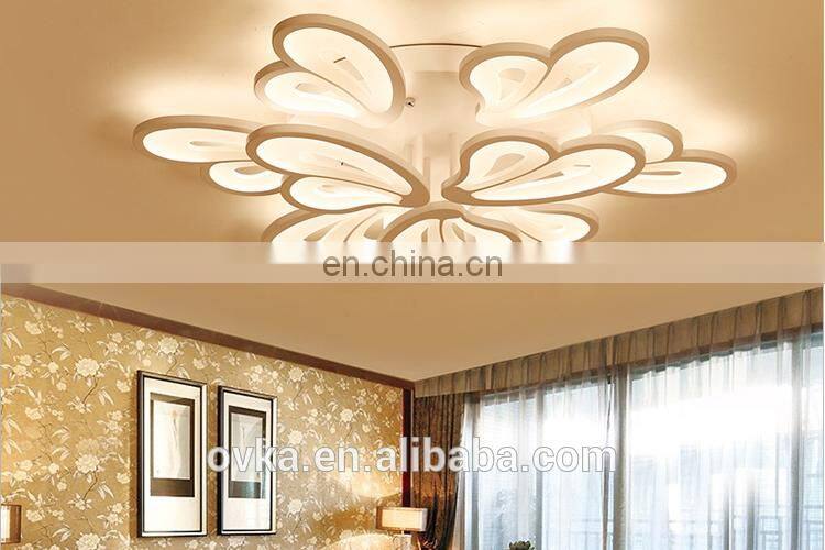 Creative butterfly model acrylic LED ceiling light for home